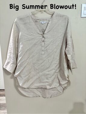 $5 When Bundled! Chico's Lightweight Cream Button Top